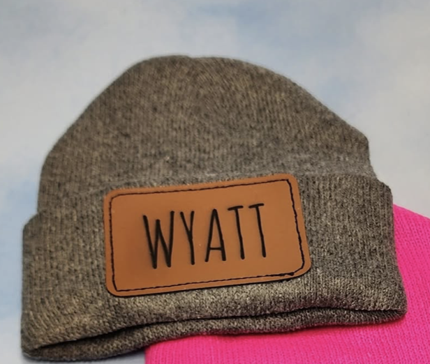 Beanie Hat with name patch